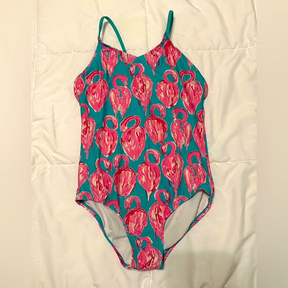 Girls Flamingo Swimsuit
